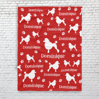 Polaire Couverture de caniche personnalisée Cadeau Amoureu