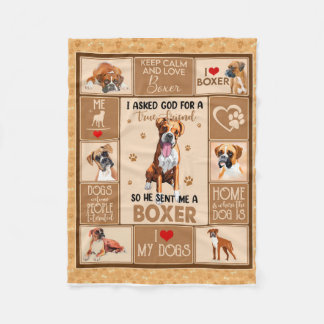 Polaire Couverture de chien de boîte personnalisée, cadeau