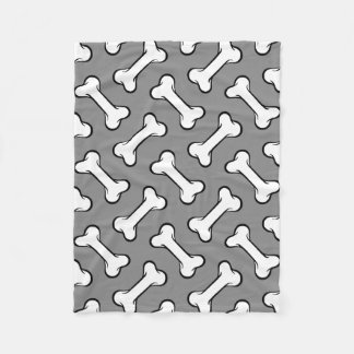 Polaire Couverture de chien Motif gris et blanc amusant