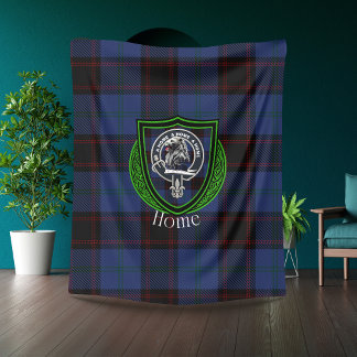 Polaire Couverture de clan écossais à domicile avec blason