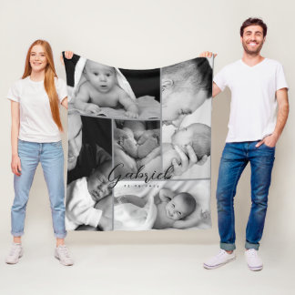 Polaire Couverture de collage photo pour jeunes parents