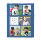 Couverture de collection photo bleue personnalisée