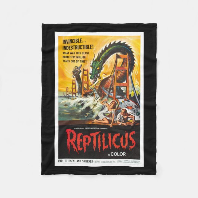 Polaire Couverture de film de monstre de Reptilicus (Devant)
