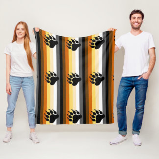 Polaire Couverture de jeté de cadeau de fierté d'ours gay