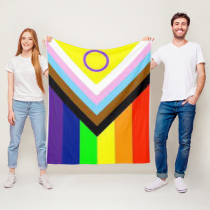 Polaire Couverture de jeté de cadeau de fierté LGBTQIA+ de