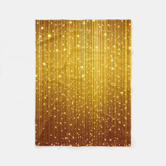 Polaire Couverture de jetée ADOM Golden Glitter Sparkle