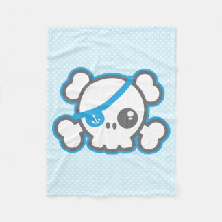 Polaire Couverture de la Ceinture de crâne de Kawaii Pirat
