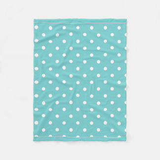 Polaire Couverture de la flotte de la Polka Sky Turquoise
