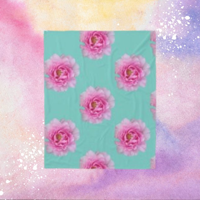 Polaire Couverture de la flotte de pétales de fleurs Roses (Créateur téléchargé)