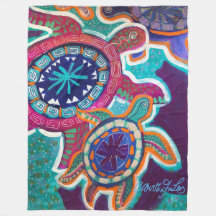 couverture de la tortue 60x80 avec l'art 0riginal