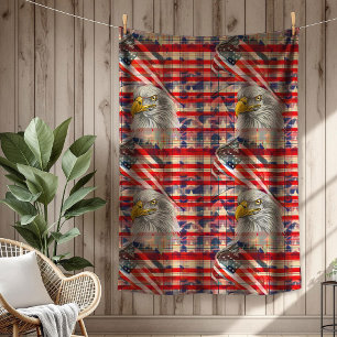 Polaire Couverture de liberté aigle et drapeau pour l'indé