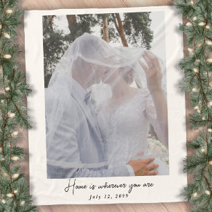 Polaire Couverture de mariage personnalisée avec photo, ca