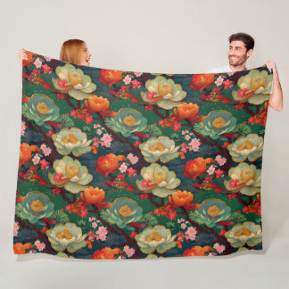 Polaire Couverture de motif japonais Kimono