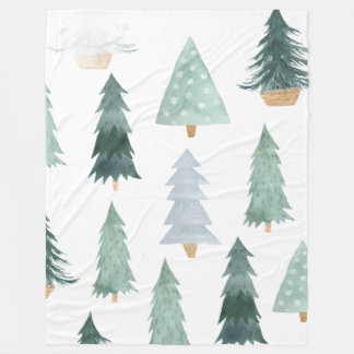 Polaire Couverture de Noël Arbre Cosy