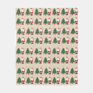 Polaire Couverture de Noël confortable avec Père Noël