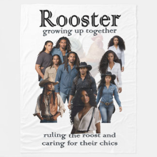 Polaire Couverture de Rooster Grow Up Together couverture