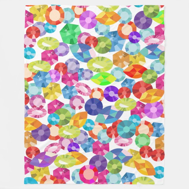 Polaire couverture de strass arc-en-ciel (Devant)