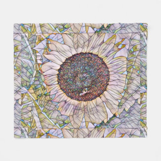 Polaire Couverture de tournesol mosaïque