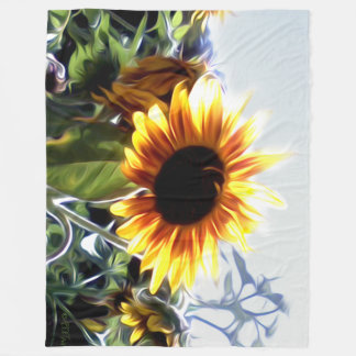 Polaire Couverture de tournesols