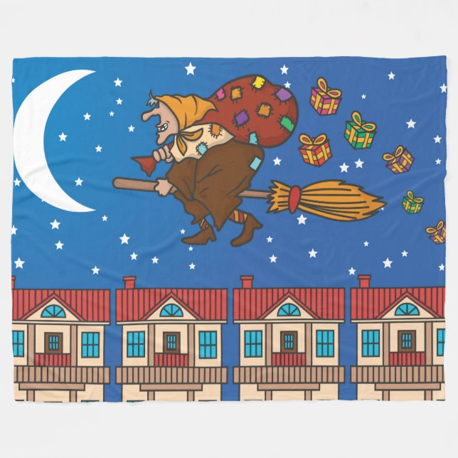 Polaire couverture de xmas Witch Befana (Devant (Horizontal))