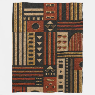 Polaire Couverture décorative Sherpa géométrique tribale e