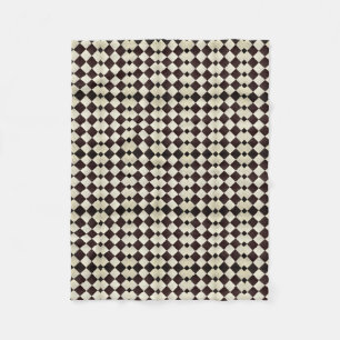 Polaire Couverture diamant noir et blanc