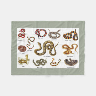 Polaire Couverture d'identification de serpent