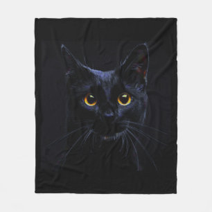 Polaire Couverture d'ouatine de chat noir