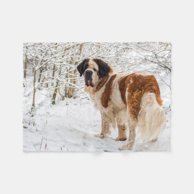 Polaire Couverture d'ouatine de chien de St Bernard (Devant (Horizontal))