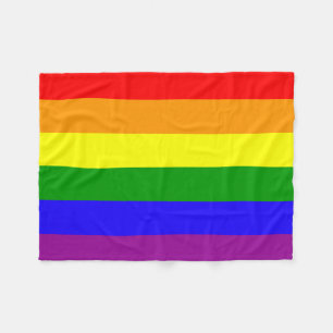Polaire Couverture d'ouatine de drapeau d'arc-en-ciel