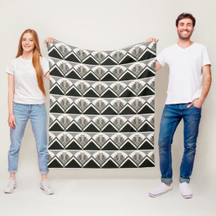 Polaire Couverture d'ouatine de fan d'art déco