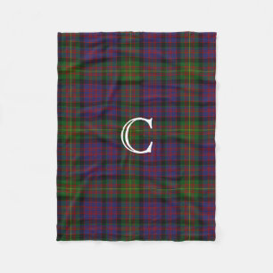 Polaire Couverture d'ouatine de monogramme de plaid de