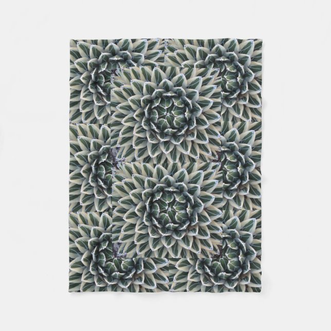 Polaire Couverture d'ouatine de motif d'agave (Devant)