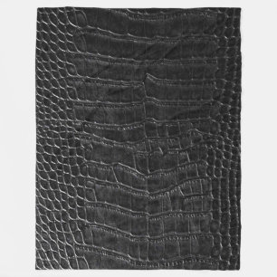 POLAIRE COUVERTURE D'OUATINE DE PEAU D'ALLIGATOR