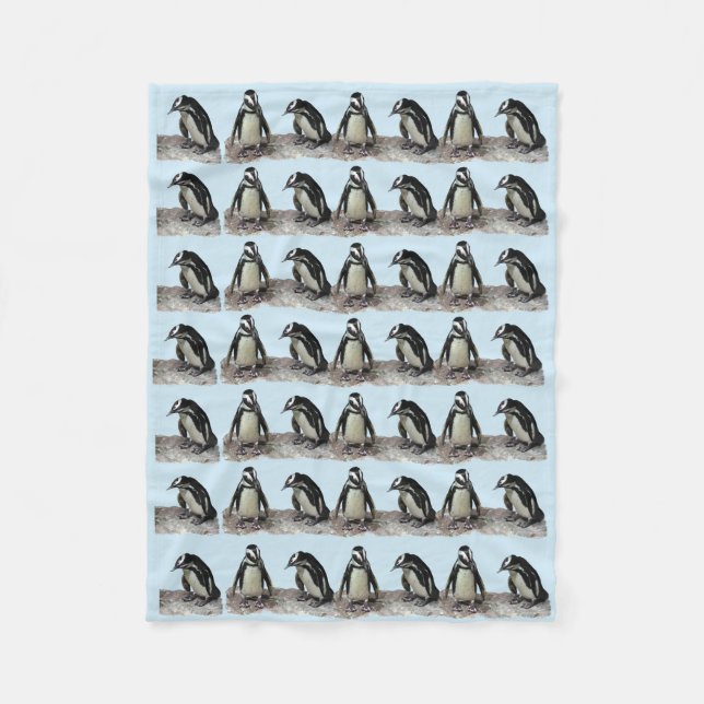 Polaire Couverture d'ouatine de pingouins (Devant)