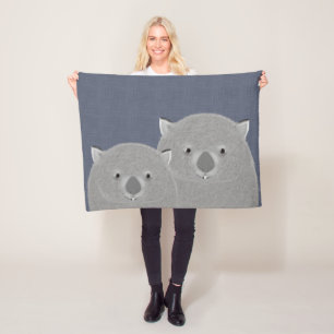 Polaire Couverture d'ouatine de wombat