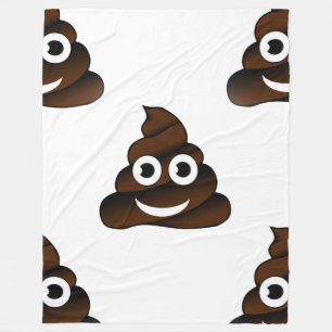 Polaire couverture emoji poop drôle