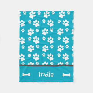 Polaire Couverture Empreinte de patte Chien Chien Chien Pe