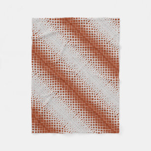 Polaire Couverture en diagonale demi-teinte orange ADOM