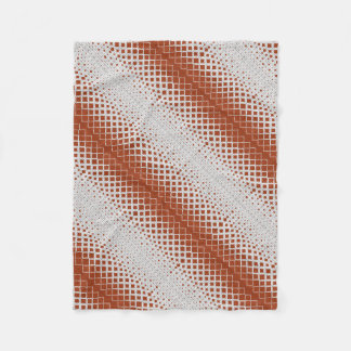 Polaire Couverture en diagonale demi-teinte orange ADOM