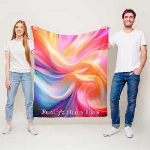 Polaire Couverture en fausse soie pastel colorée