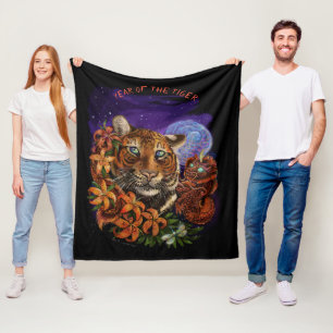 Polaire Couverture en laine de l'année chinoise du Tigre