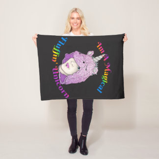 Polaire Couverture en laine de licorne magique, petite
