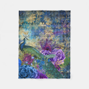 Polaire Couverture en laine de paon beau design