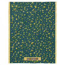 Couverture en laine étoilée de nuit étoilée