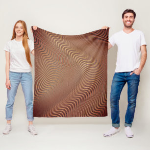 Polaire Couverture en laine marron
