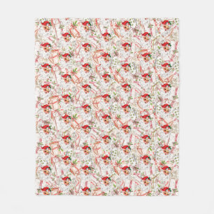 Polaire Couverture en laine vierge Santa vintage
