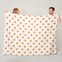 Couverture en molleton à motif de jolies oranges