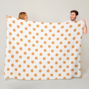 Polaire Couverture en molleton à motif de jolies oranges