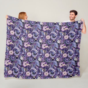 Polaire Couverture en molleton à motif Paisley